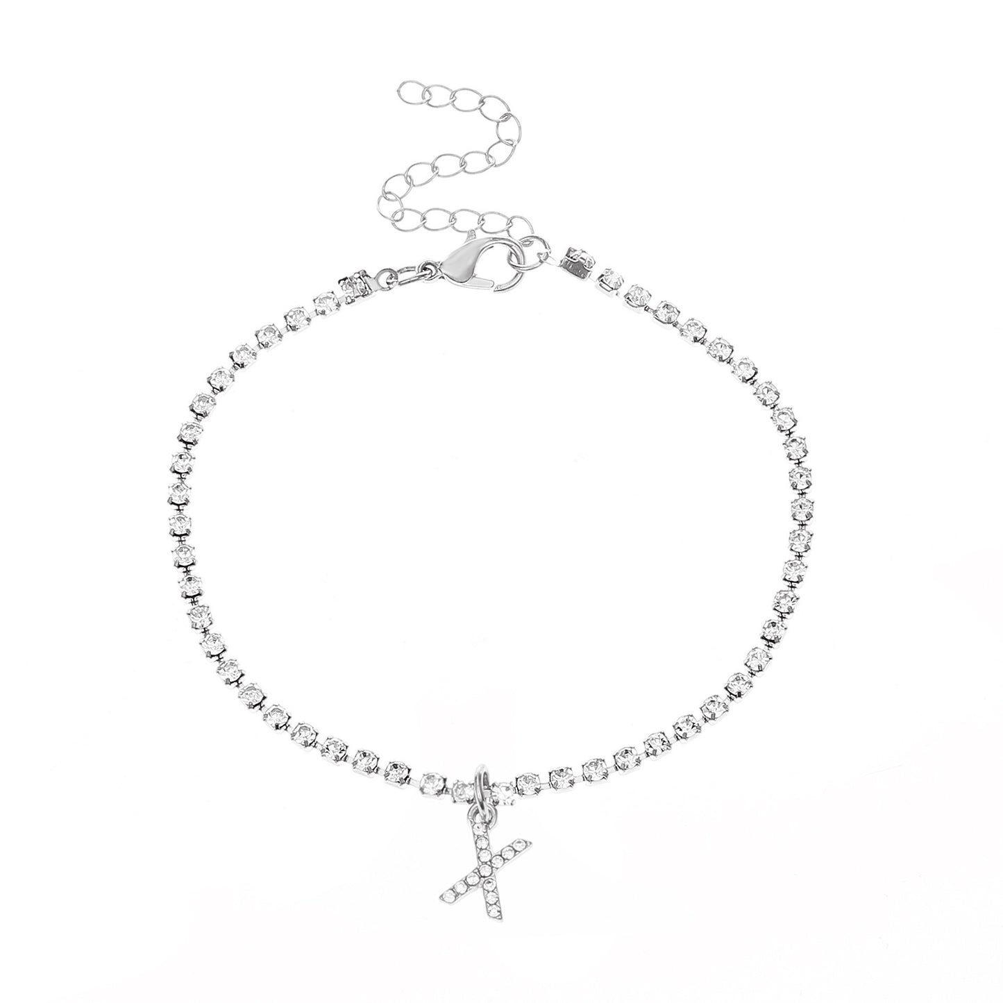 Diamond Letter Anklet