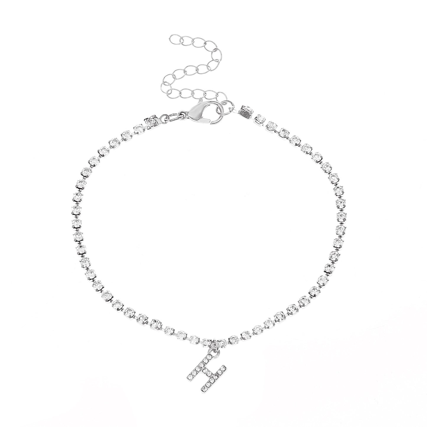Diamond Letter Anklet