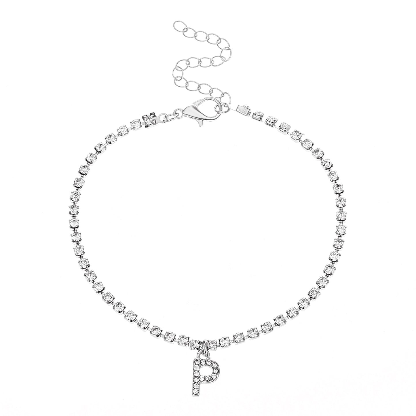 Diamond Letter Anklet