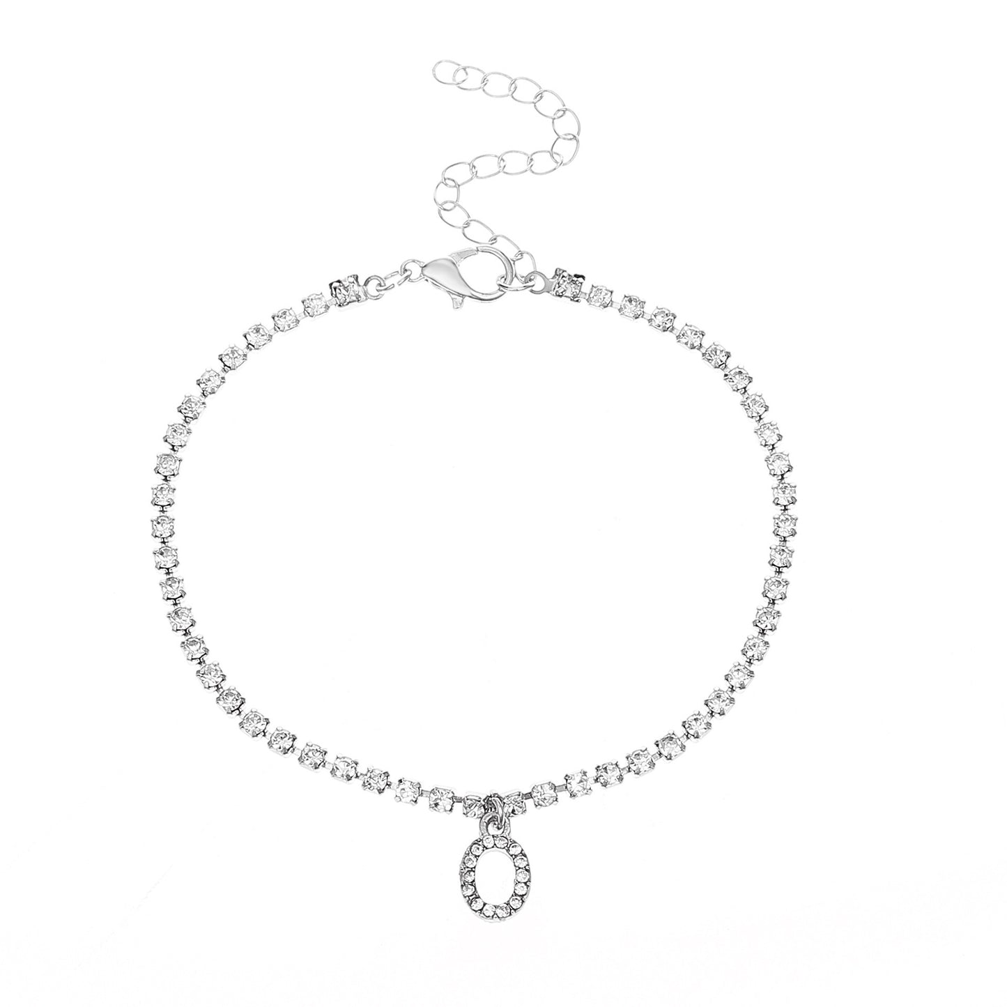 Diamond Letter Anklet