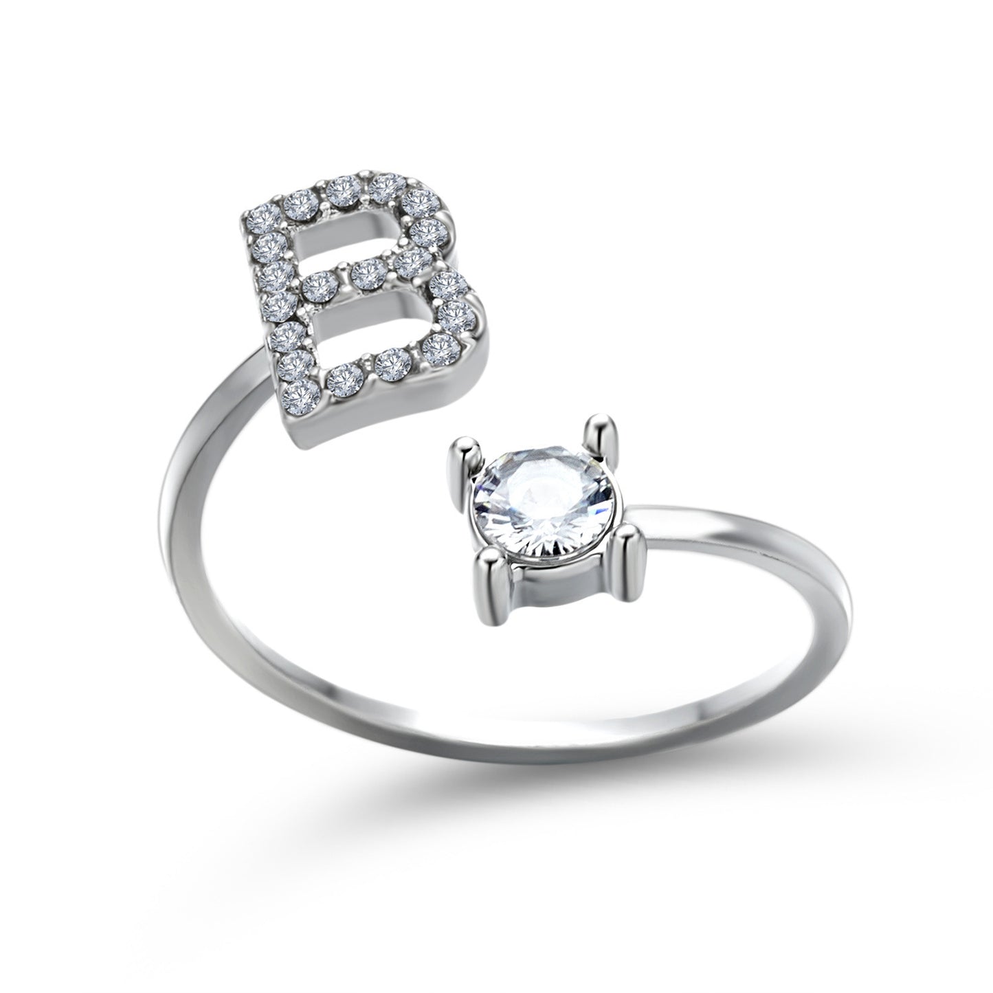 Women's Gold Letter Initial Ring