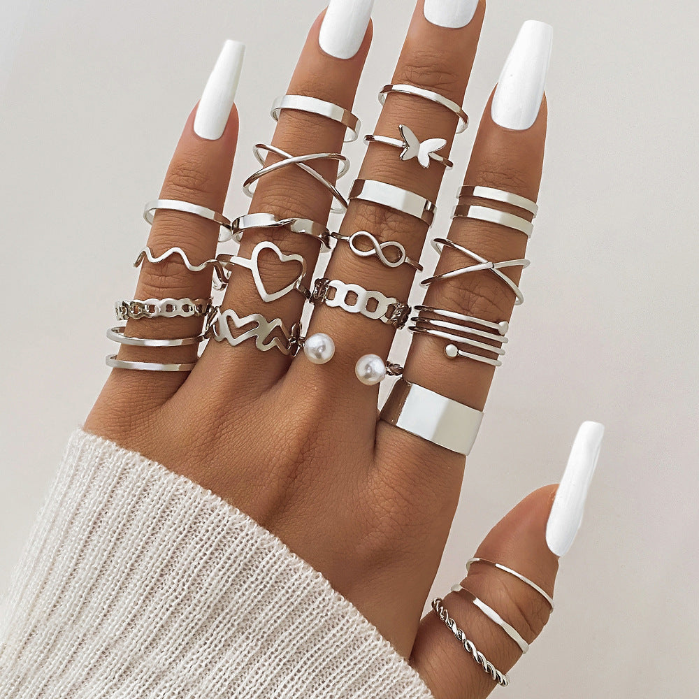 Gold 23 Piece Ring Set