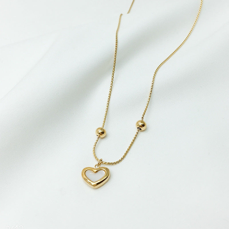 Shell Peach Heart Love Bracelet