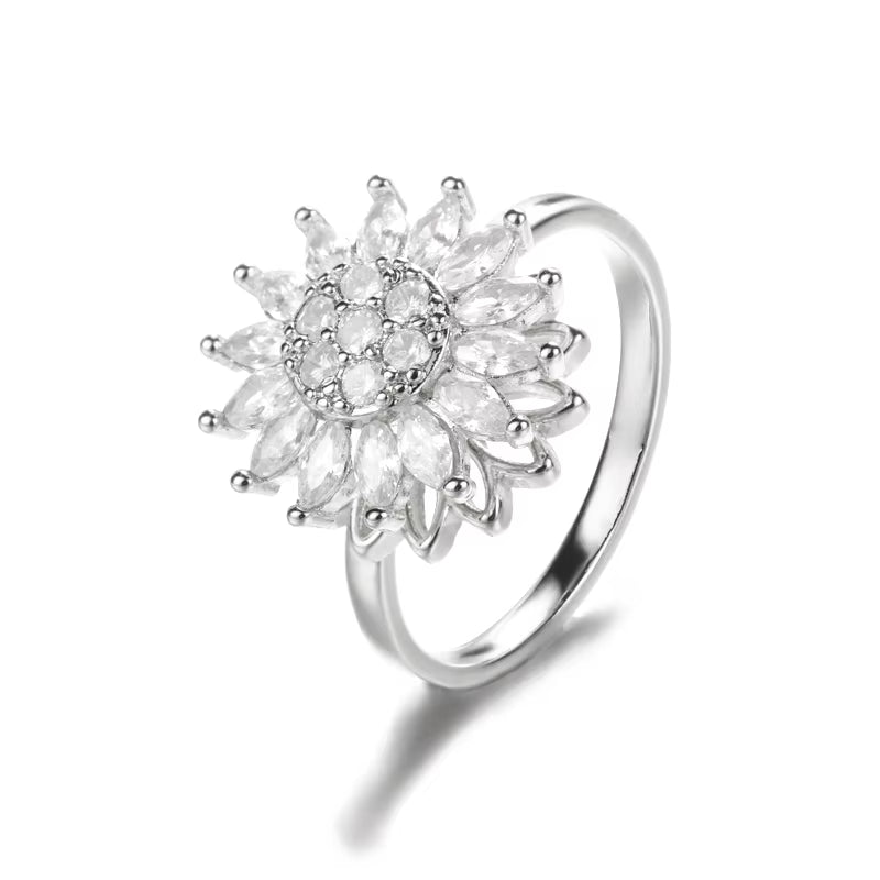 Kourtneys Lucky 4 Leaf Clover Anxiety Ring