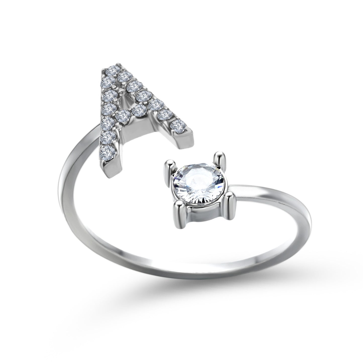 Women's Gold Letter Initial Ring