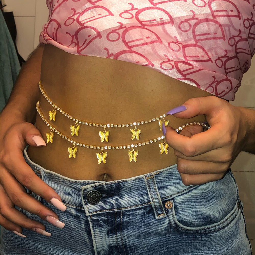 Womens Butterfly Body Jewelry