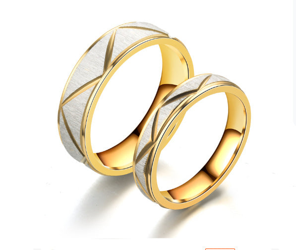Gold and White Ring