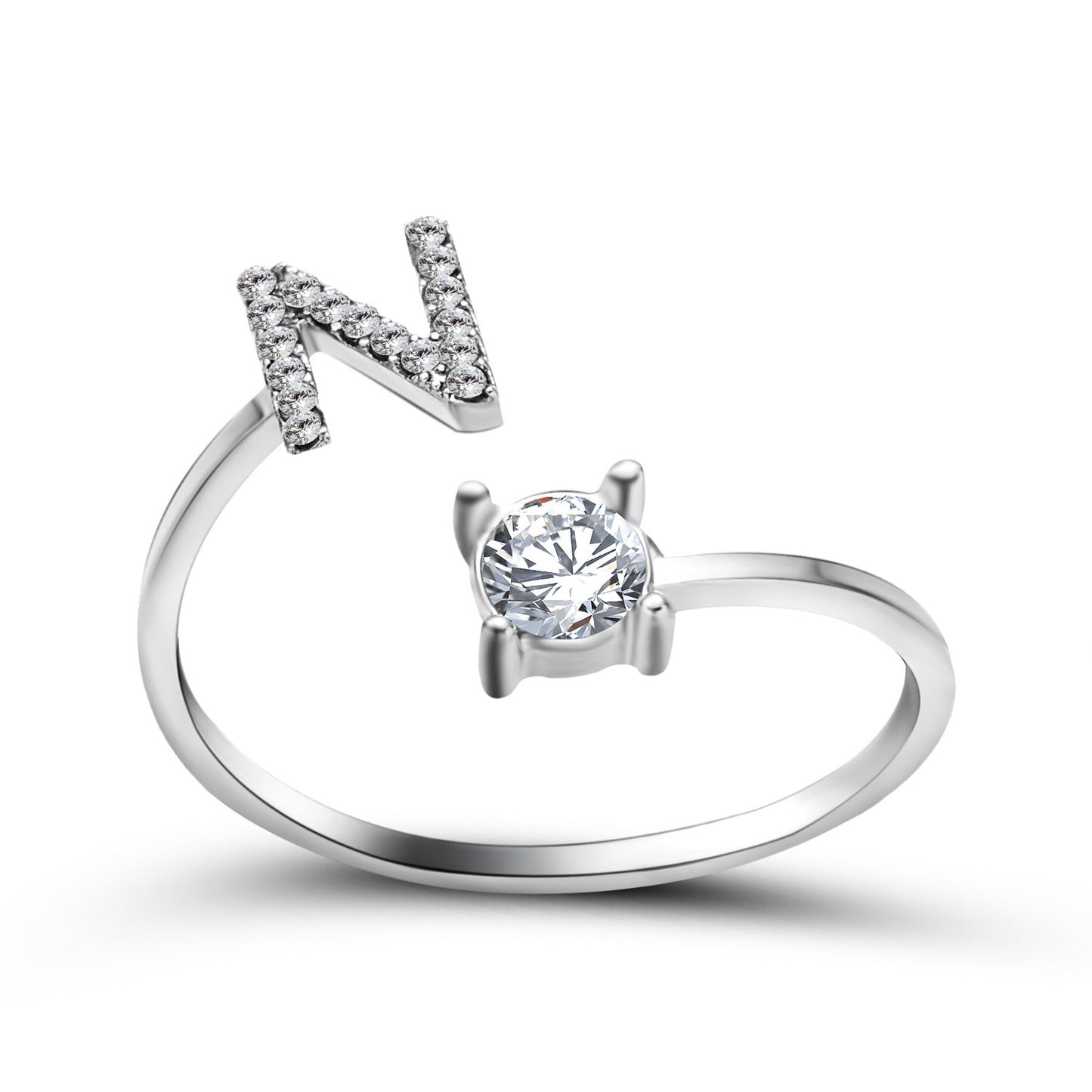Women's Gold Letter Initial Ring
