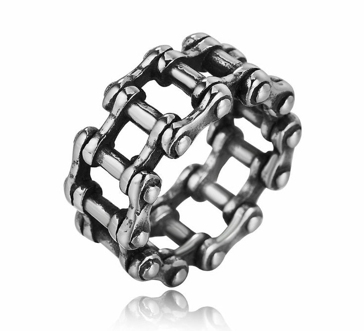 Mens Biker Chain Ring