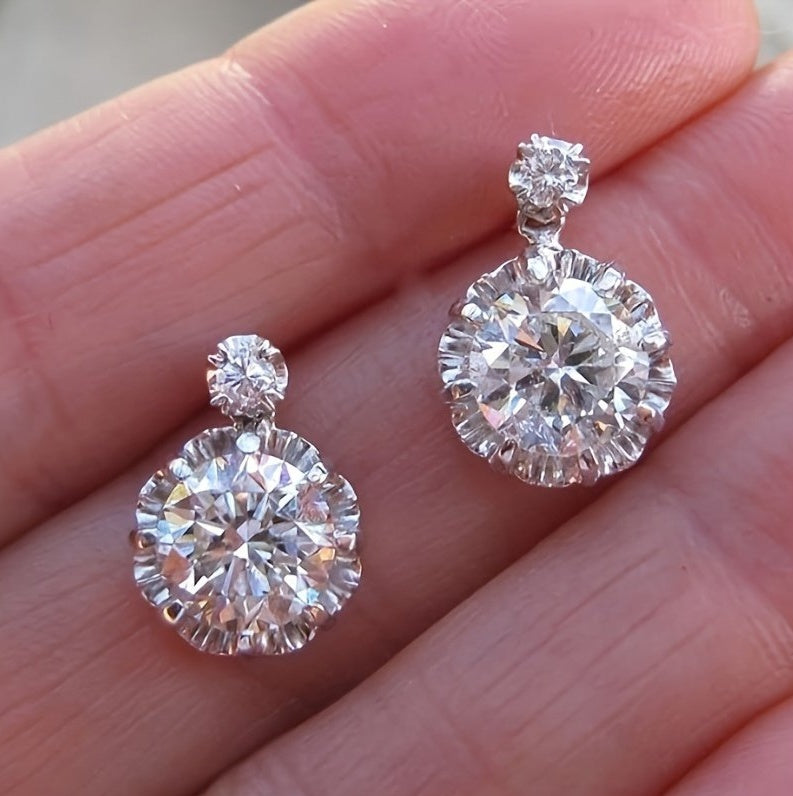 Cuban Diamond Earrings