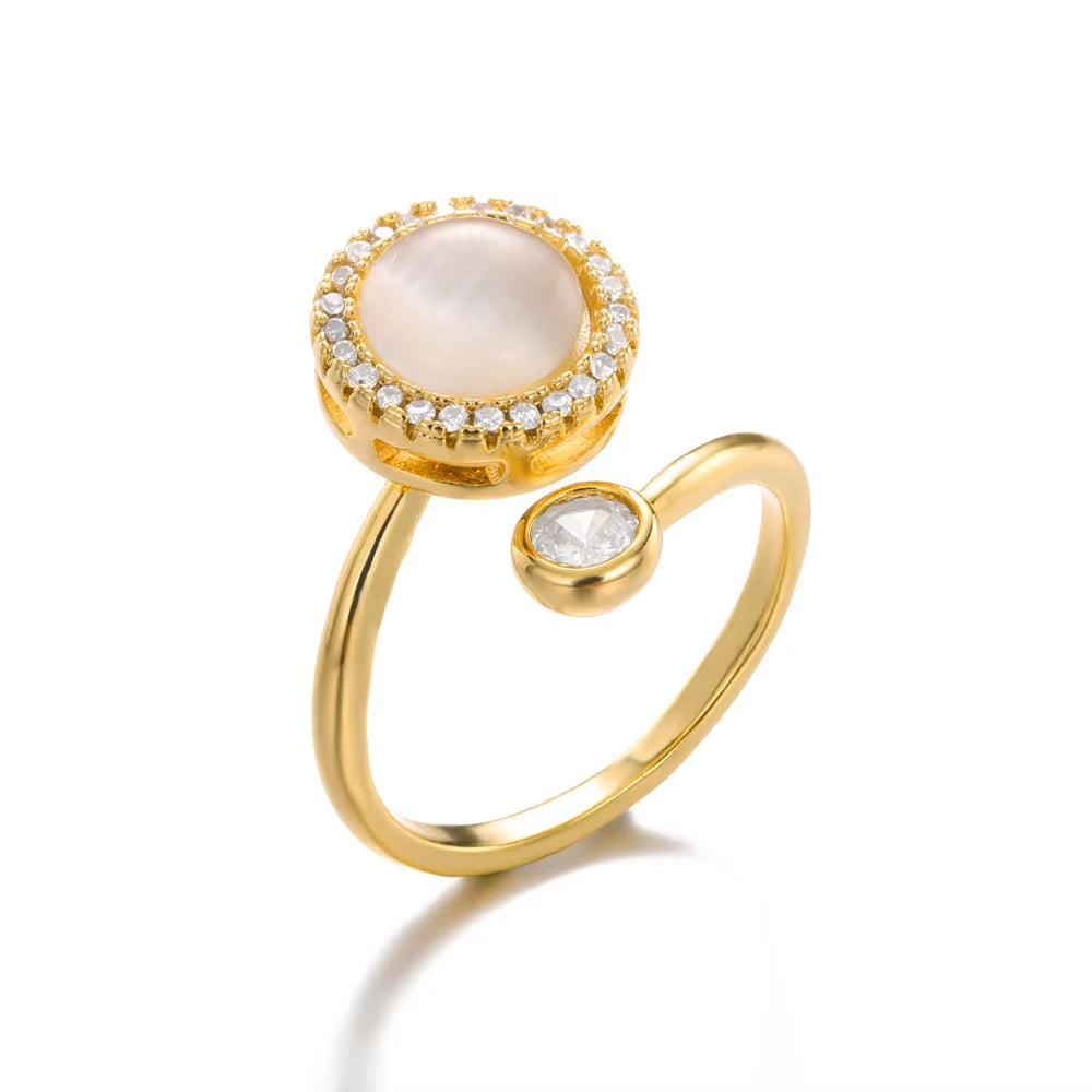 Kourtneys Lucky 4 Leaf Clover Anxiety Ring