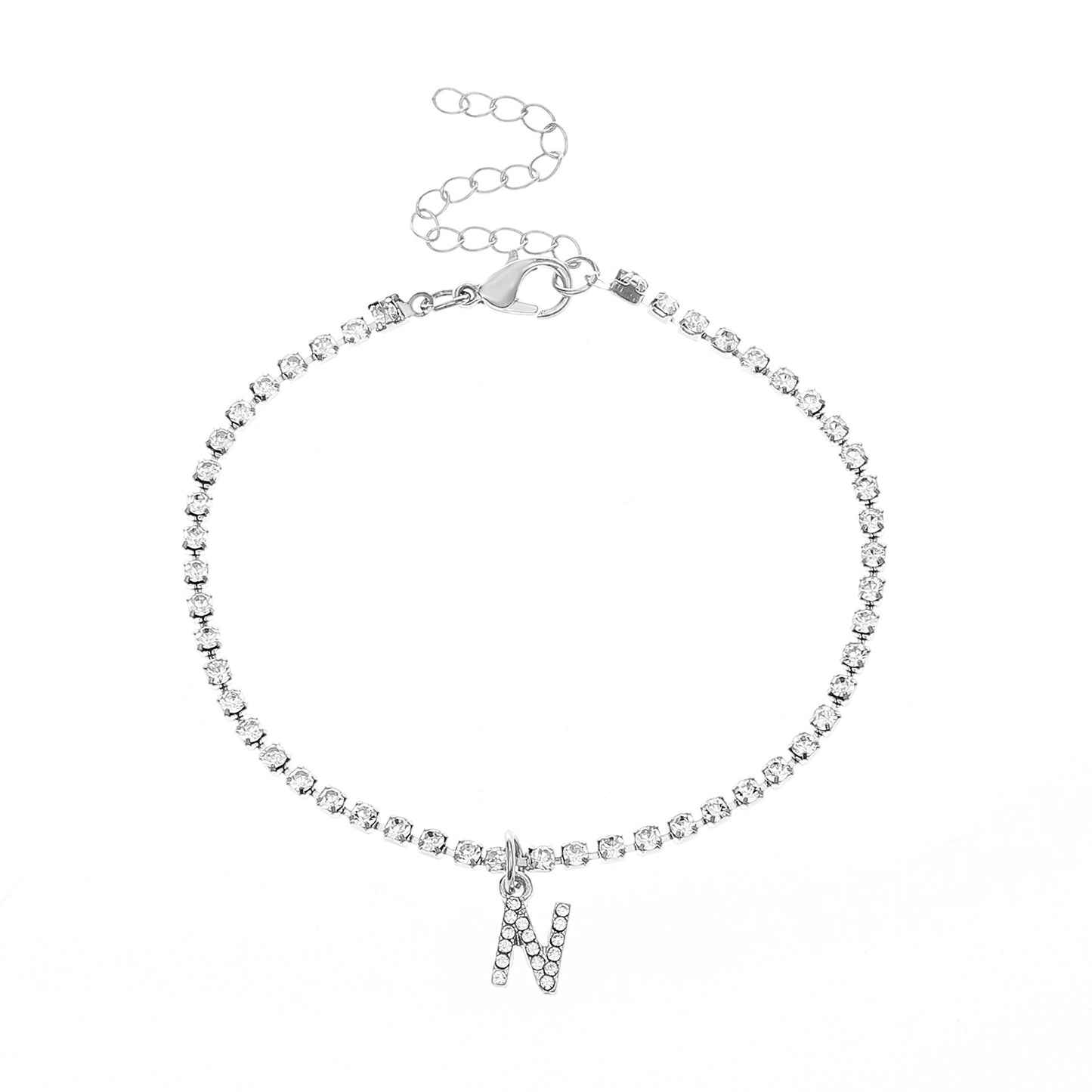 Diamond Letter Anklet