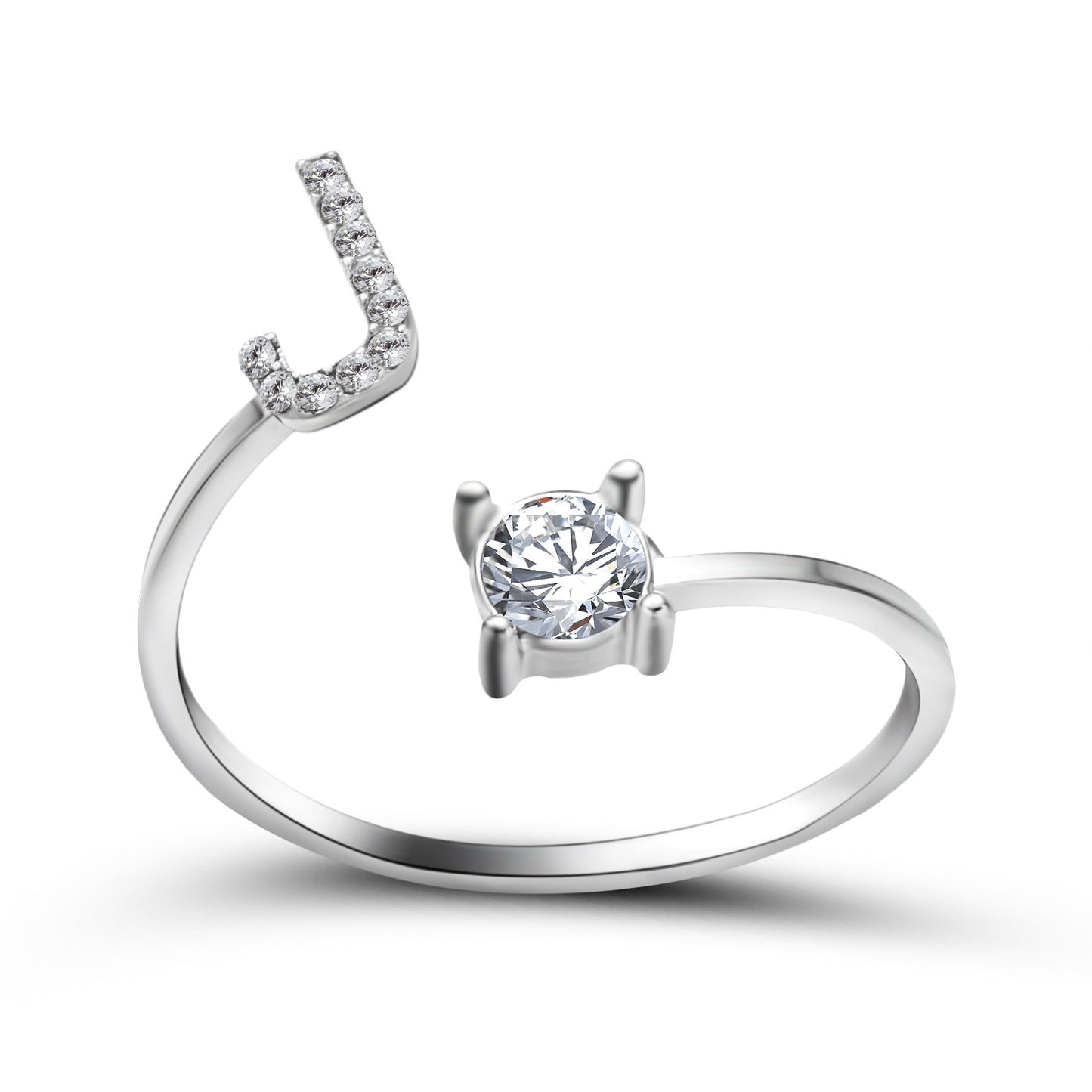 Women's Gold Letter Initial Ring