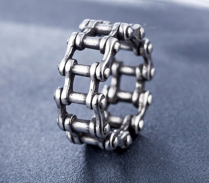 Mens Biker Chain Ring