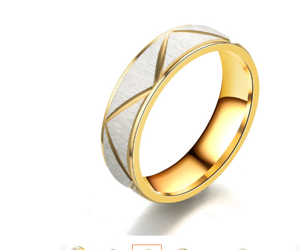 Gold and White Ring