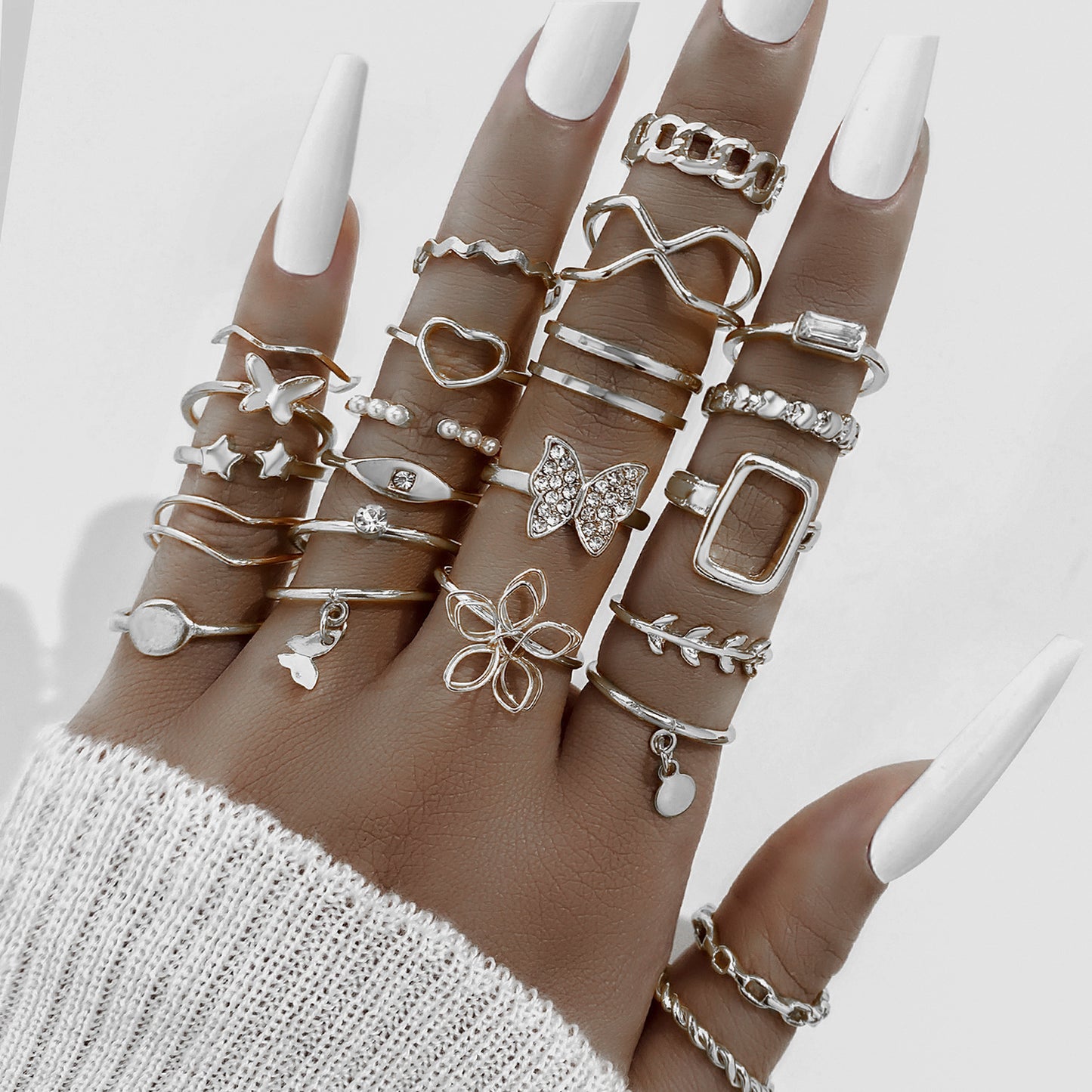 Gold 23 Piece Ring Set