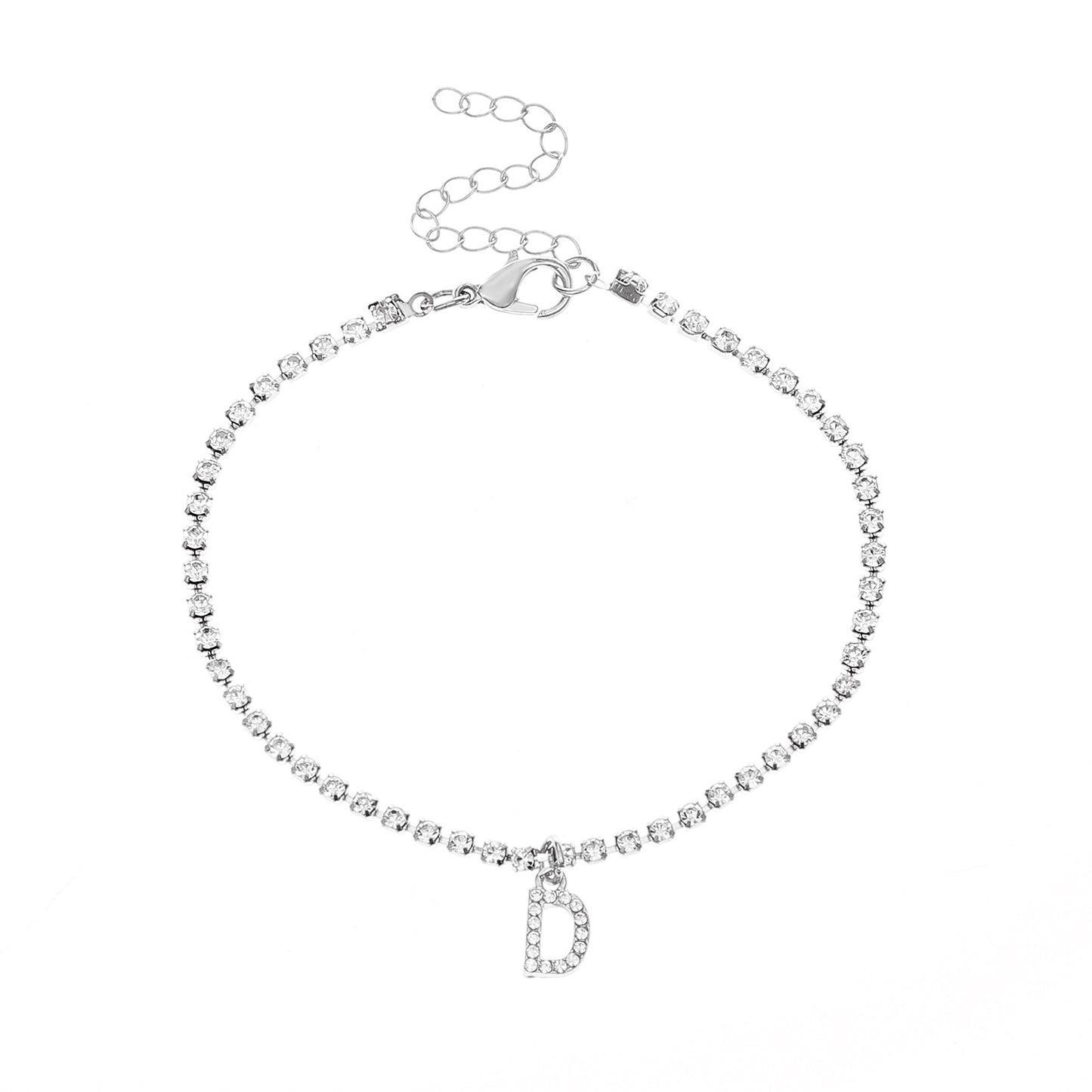 Diamond Letter Anklet