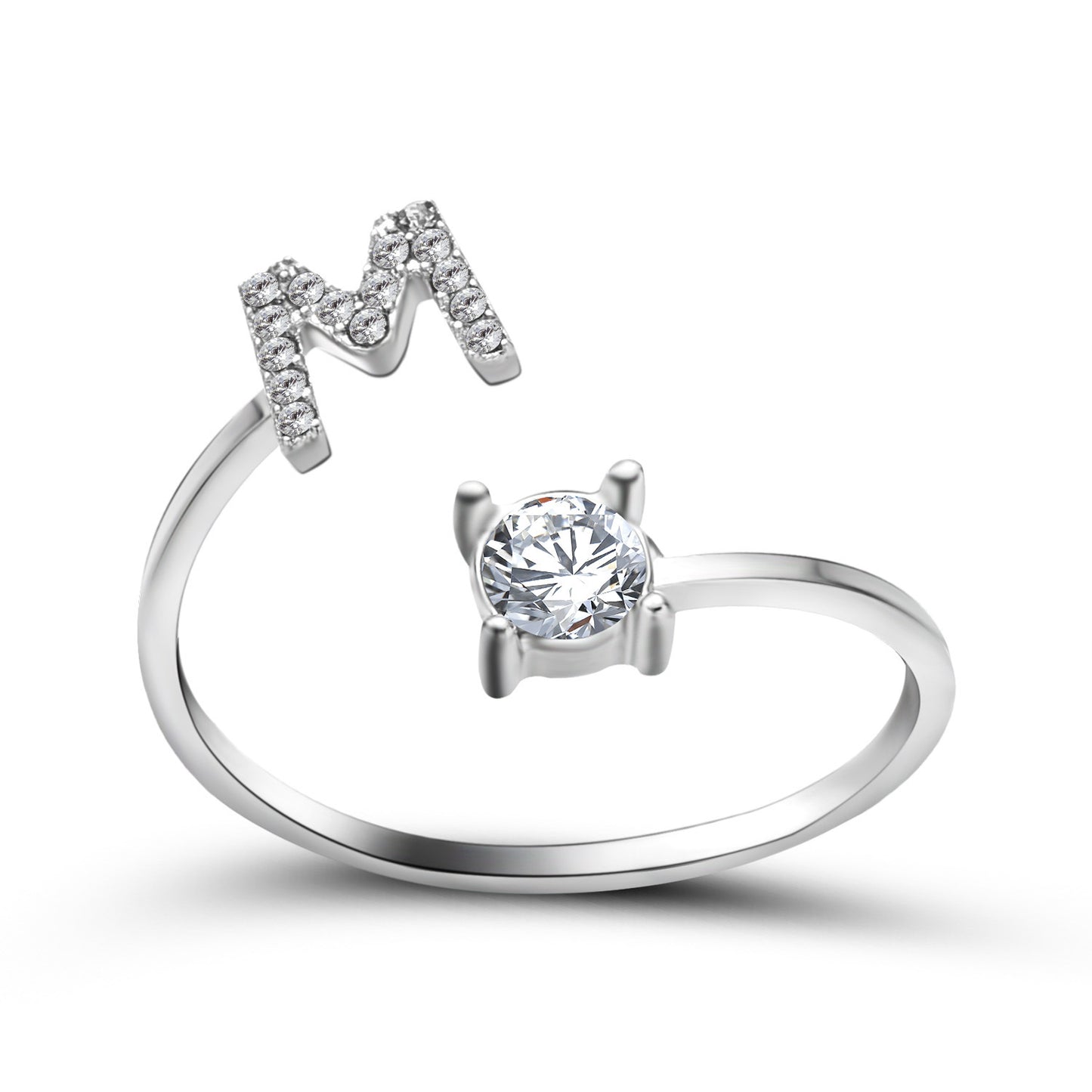 Women's Gold Letter Initial Ring