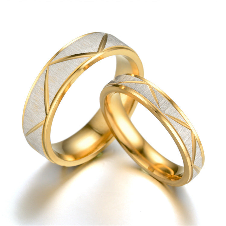 Gold and White Ring