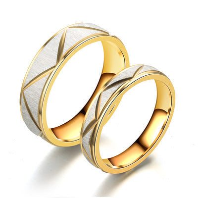 Gold and White Ring