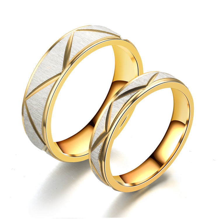 Gold and White Ring