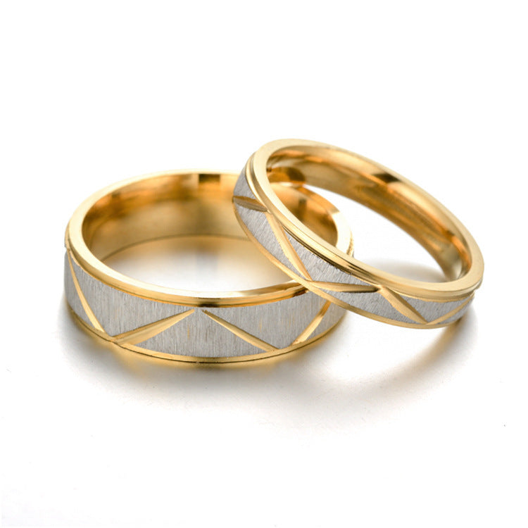 Gold and White Ring