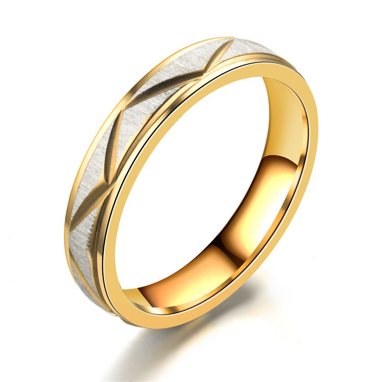 Gold and White Ring