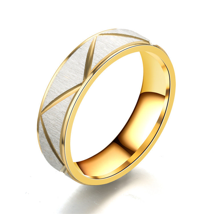 Gold and White Ring
