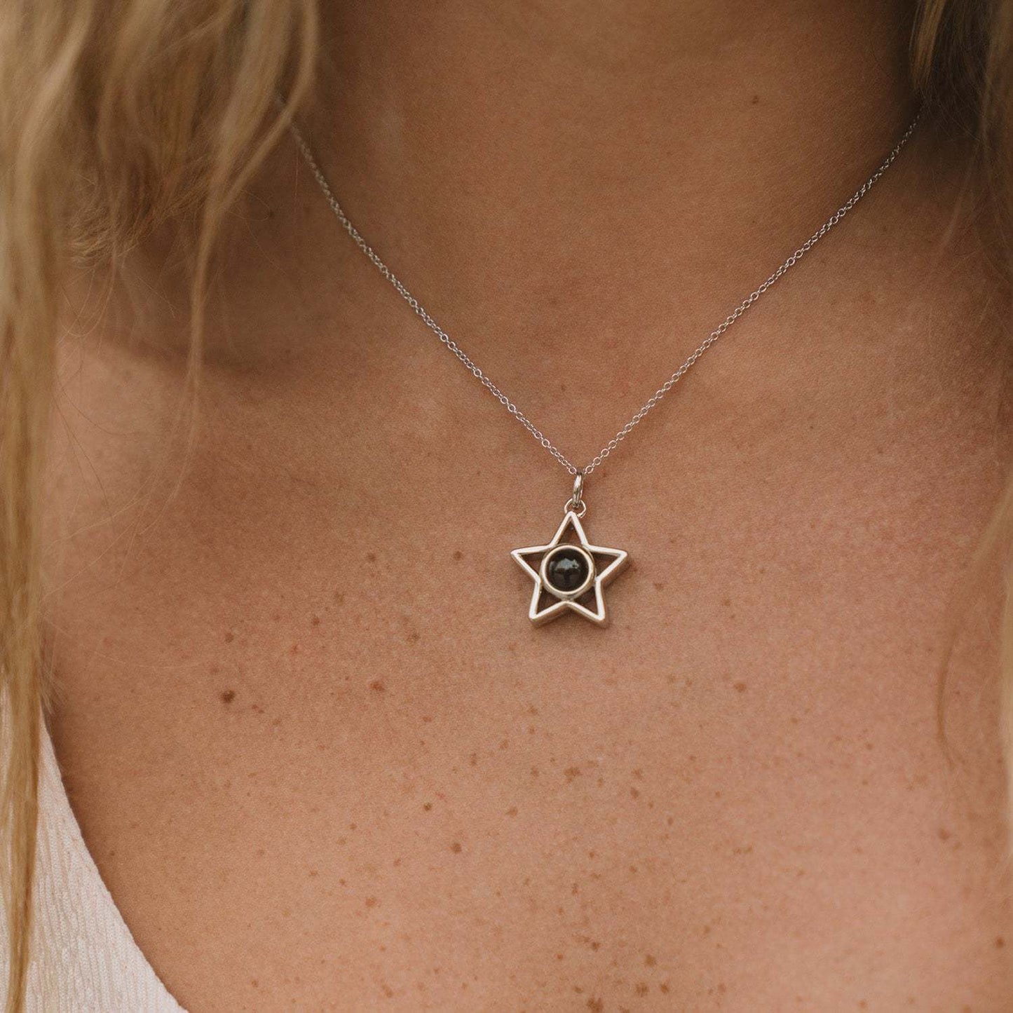Pentagram Projection Pendant Necklace
