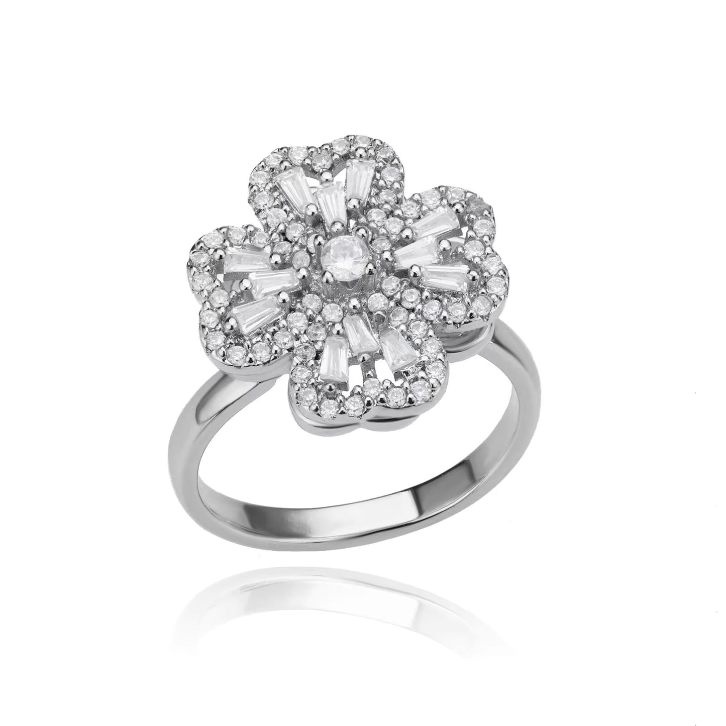 Kourtneys Lucky 4 Leaf Clover Anxiety Ring