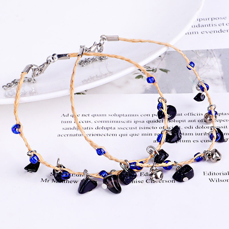 Crystal Anklet Set