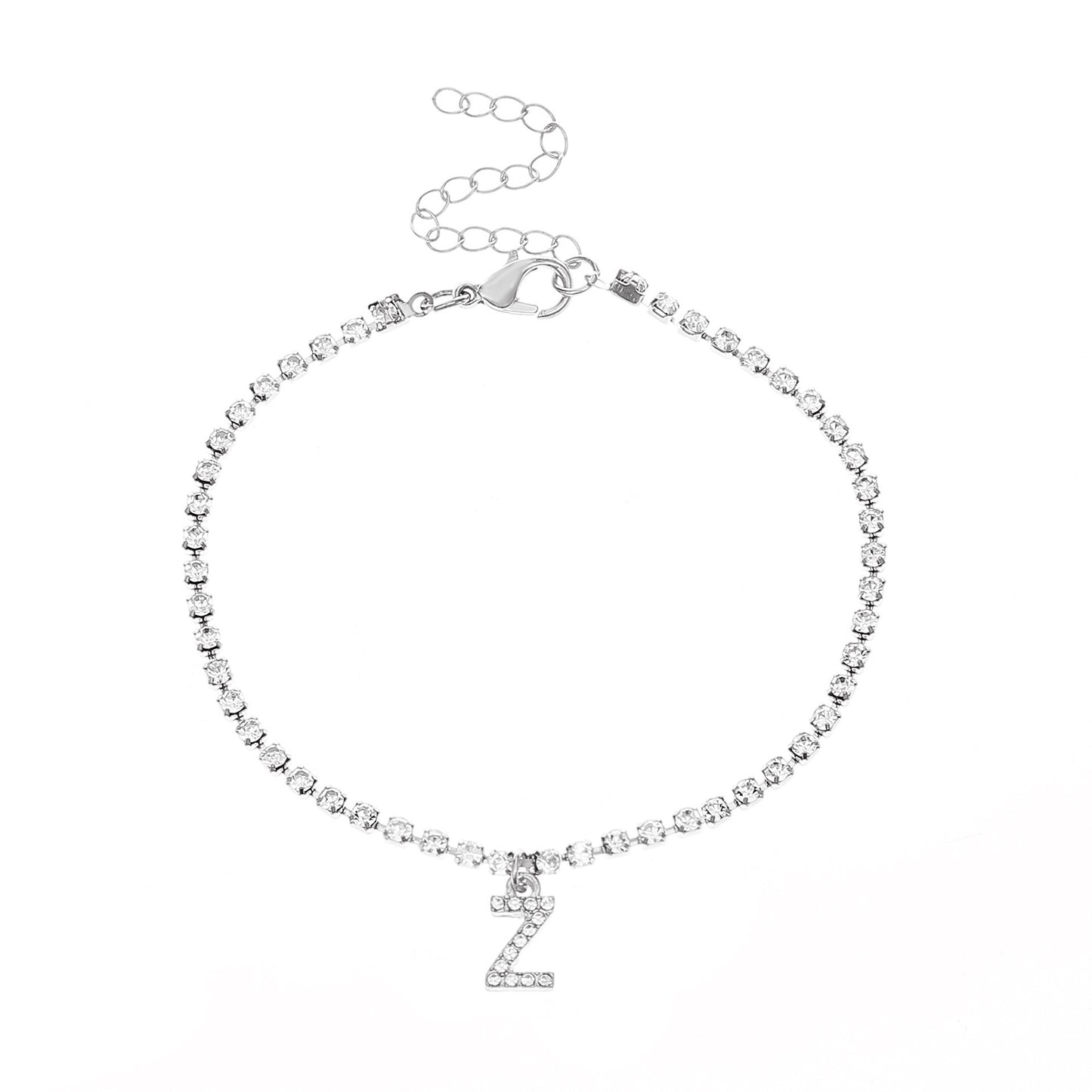 Diamond Letter Anklet