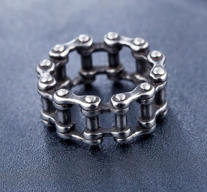 Mens Biker Chain Ring