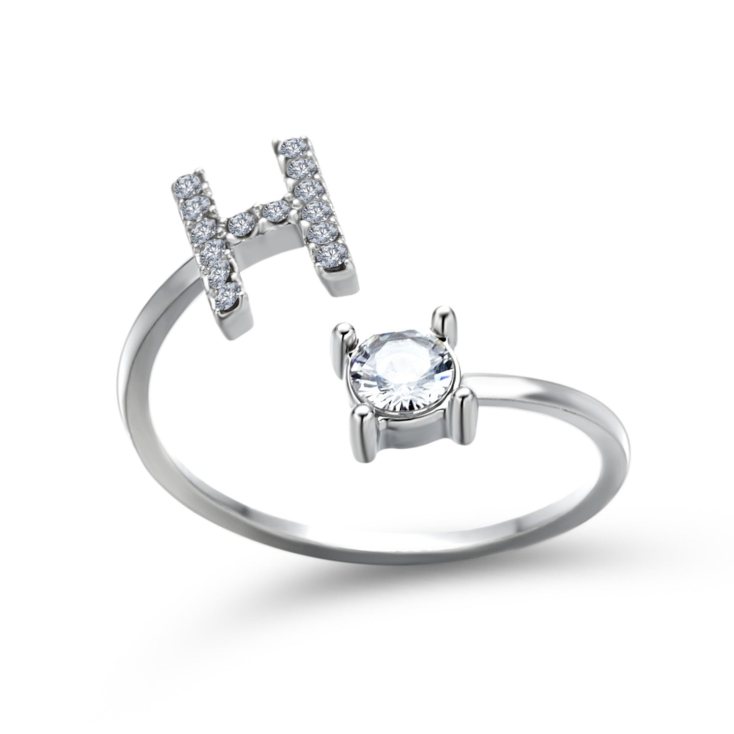 Women's Gold Letter Initial Ring