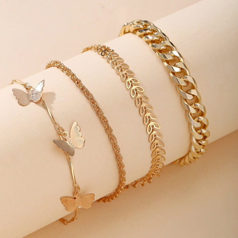 Butterfly Anklet/Bracelet Set