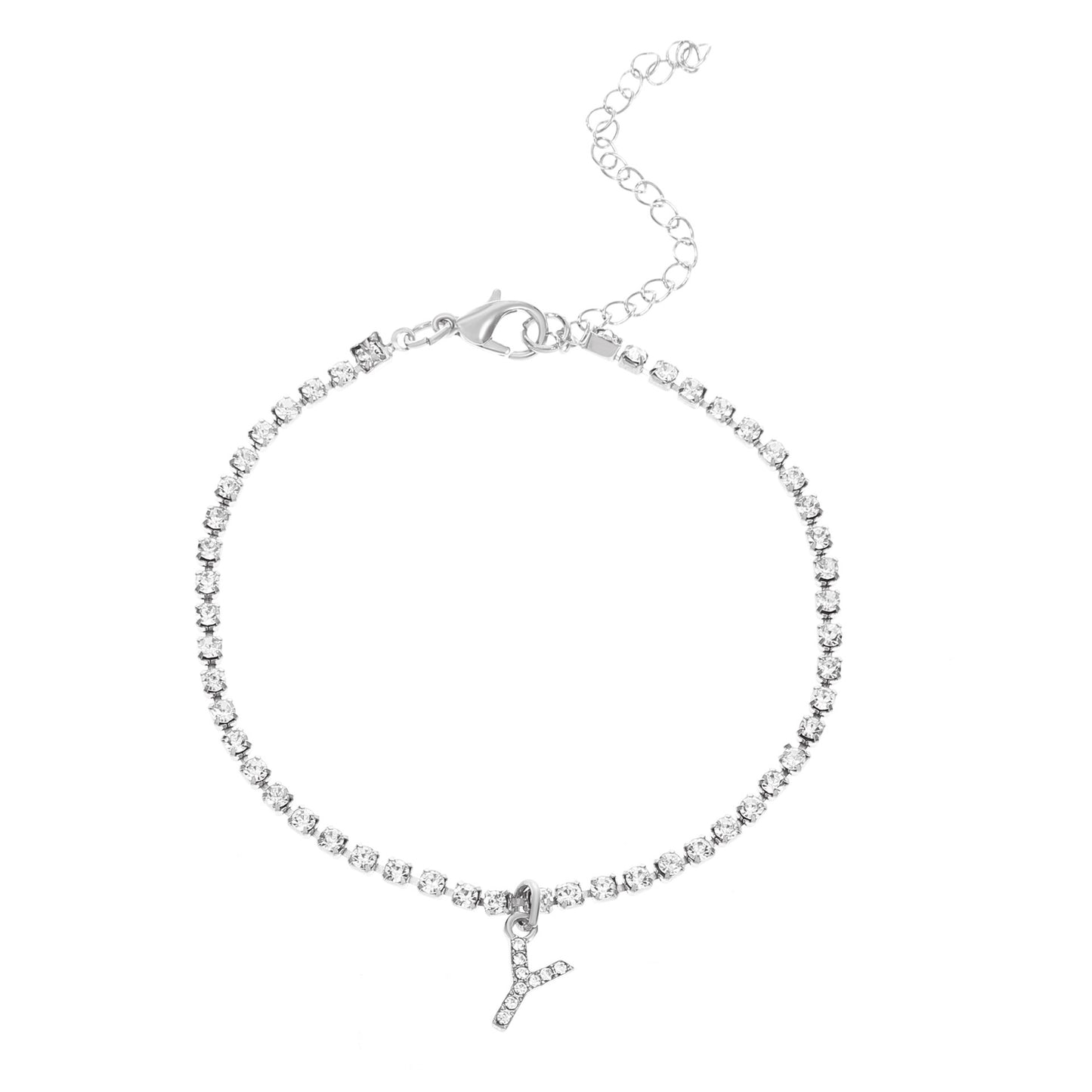 Diamond Letter Anklet