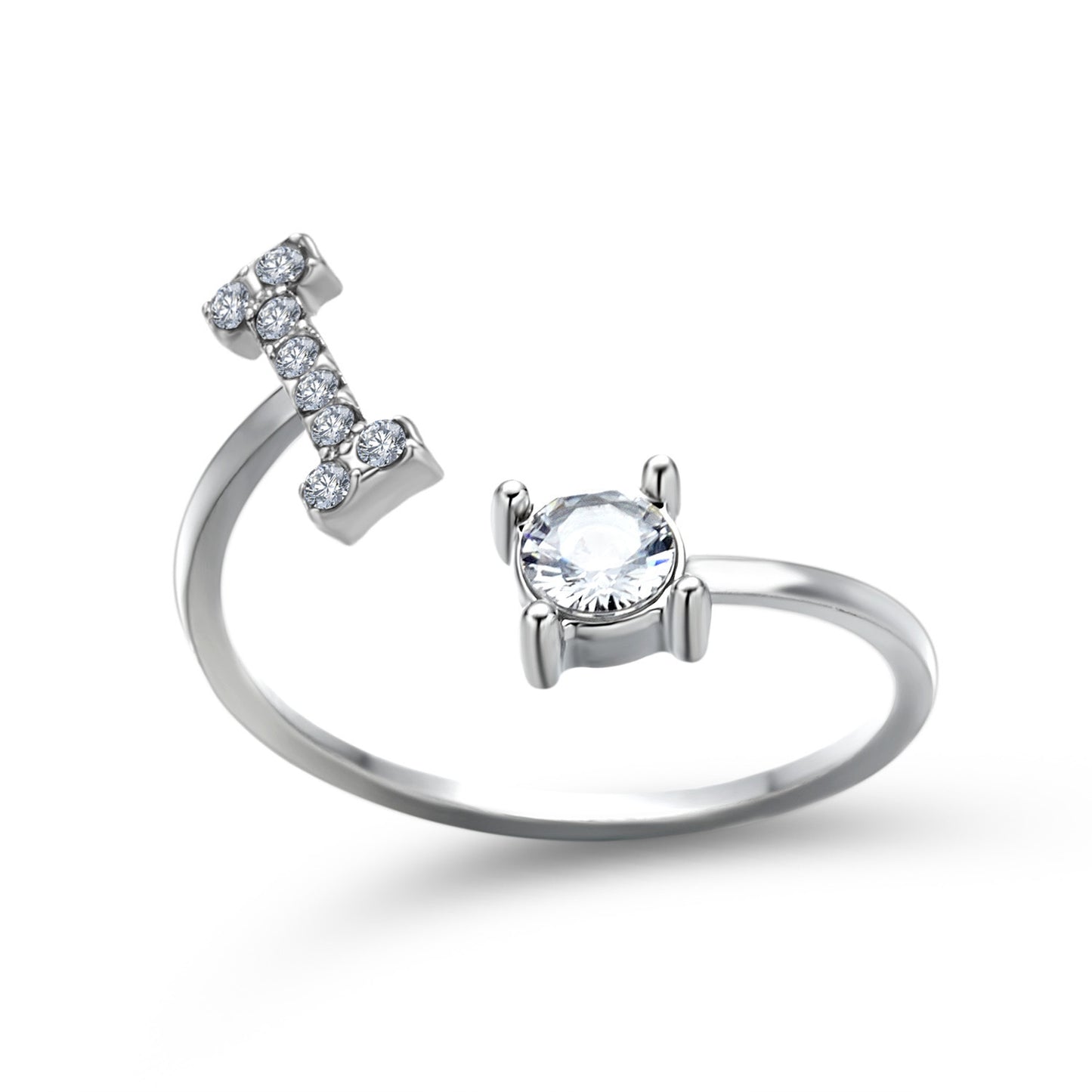 Women's Gold Letter Initial Ring