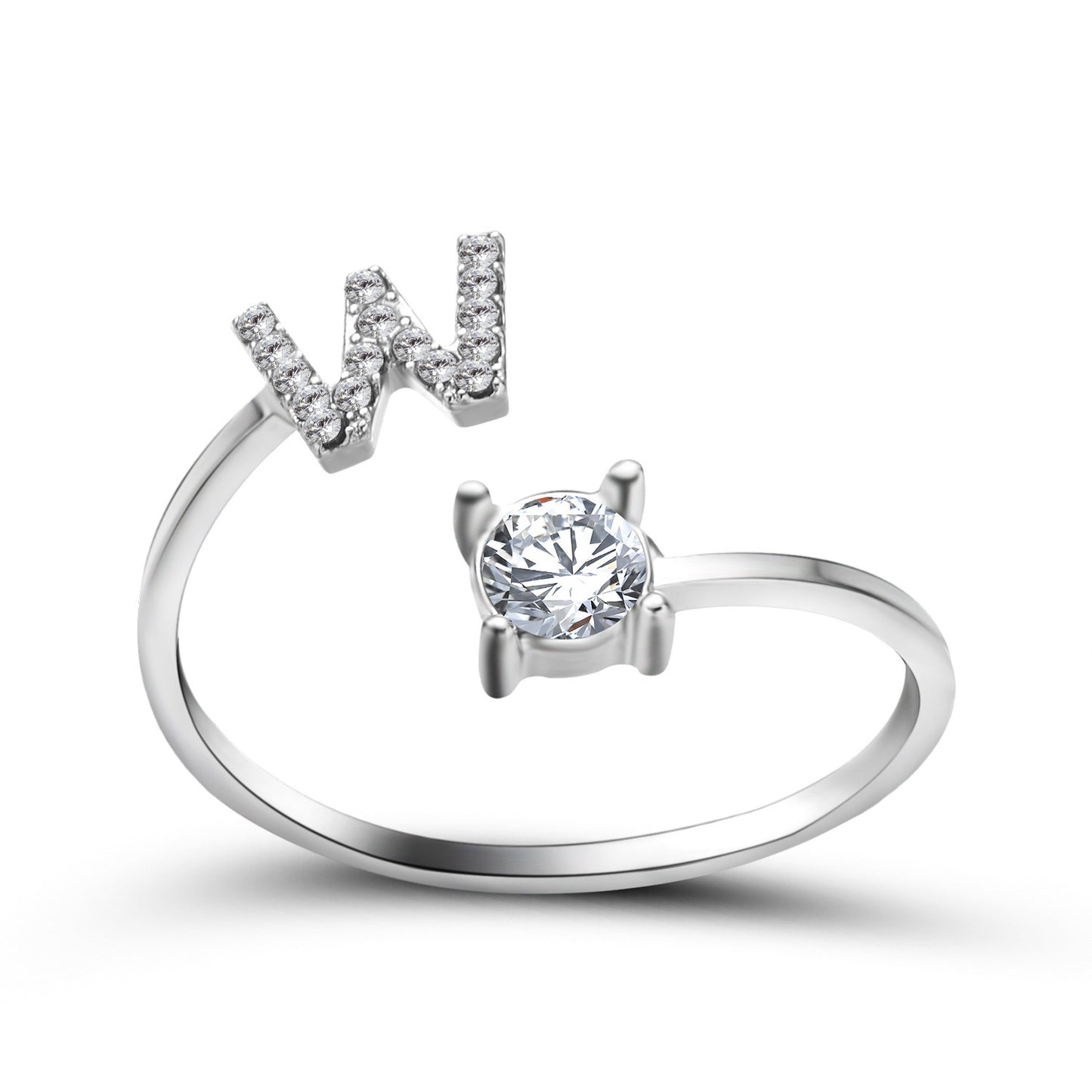 Women's Gold Letter Initial Ring