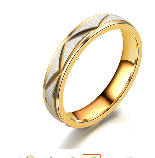Gold and White Ring