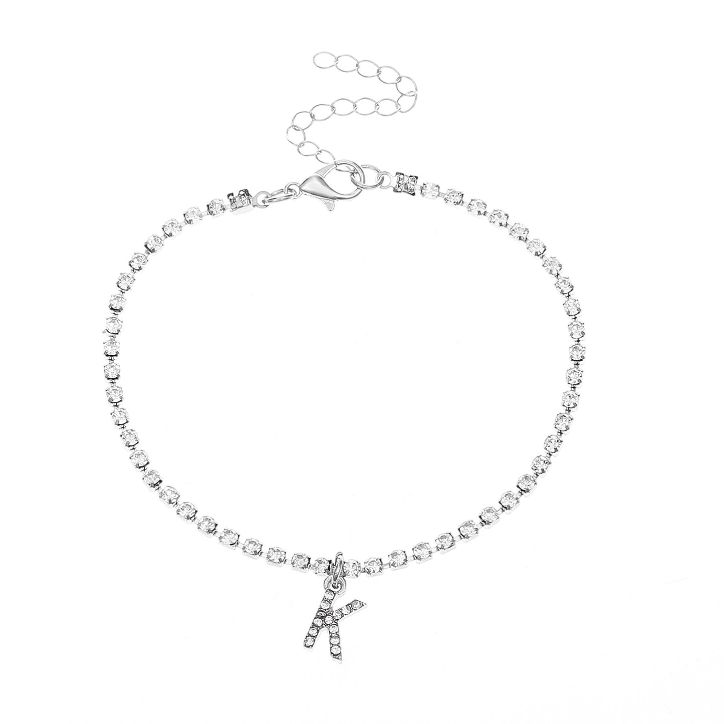 Diamond Letter Anklet