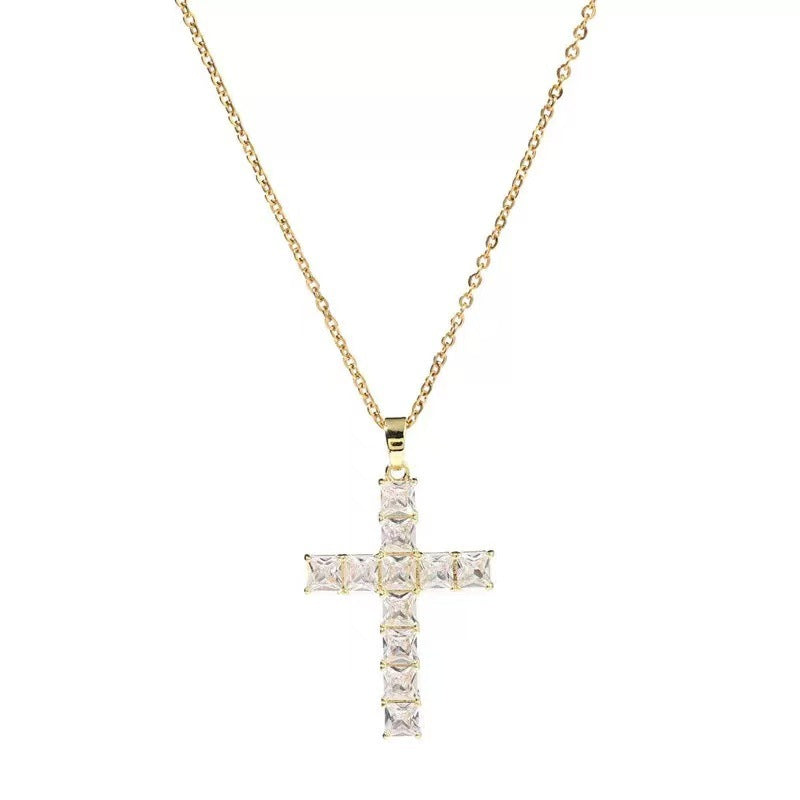 Diamond Gold Cross Necklace