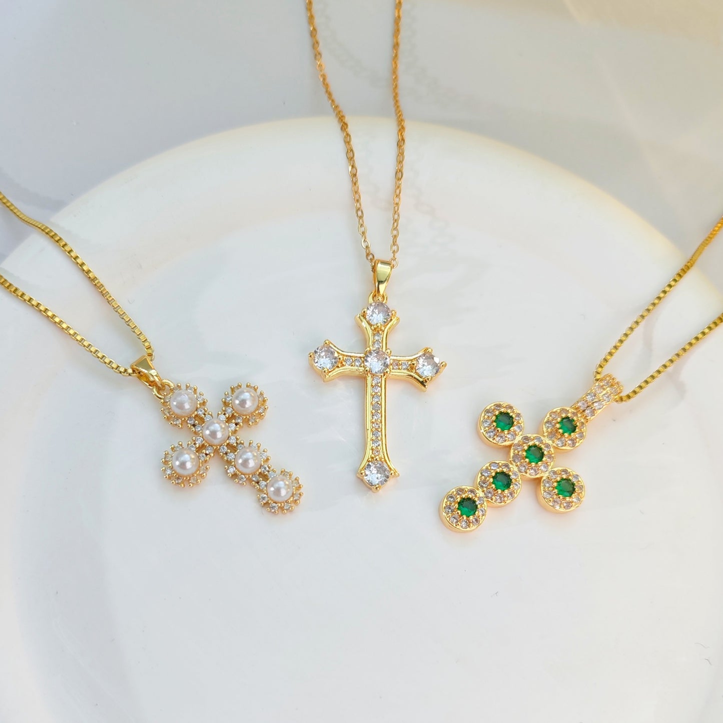 Diamond Gold Cross Necklace