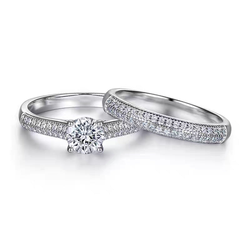 Full-Diamond Stacked Ring