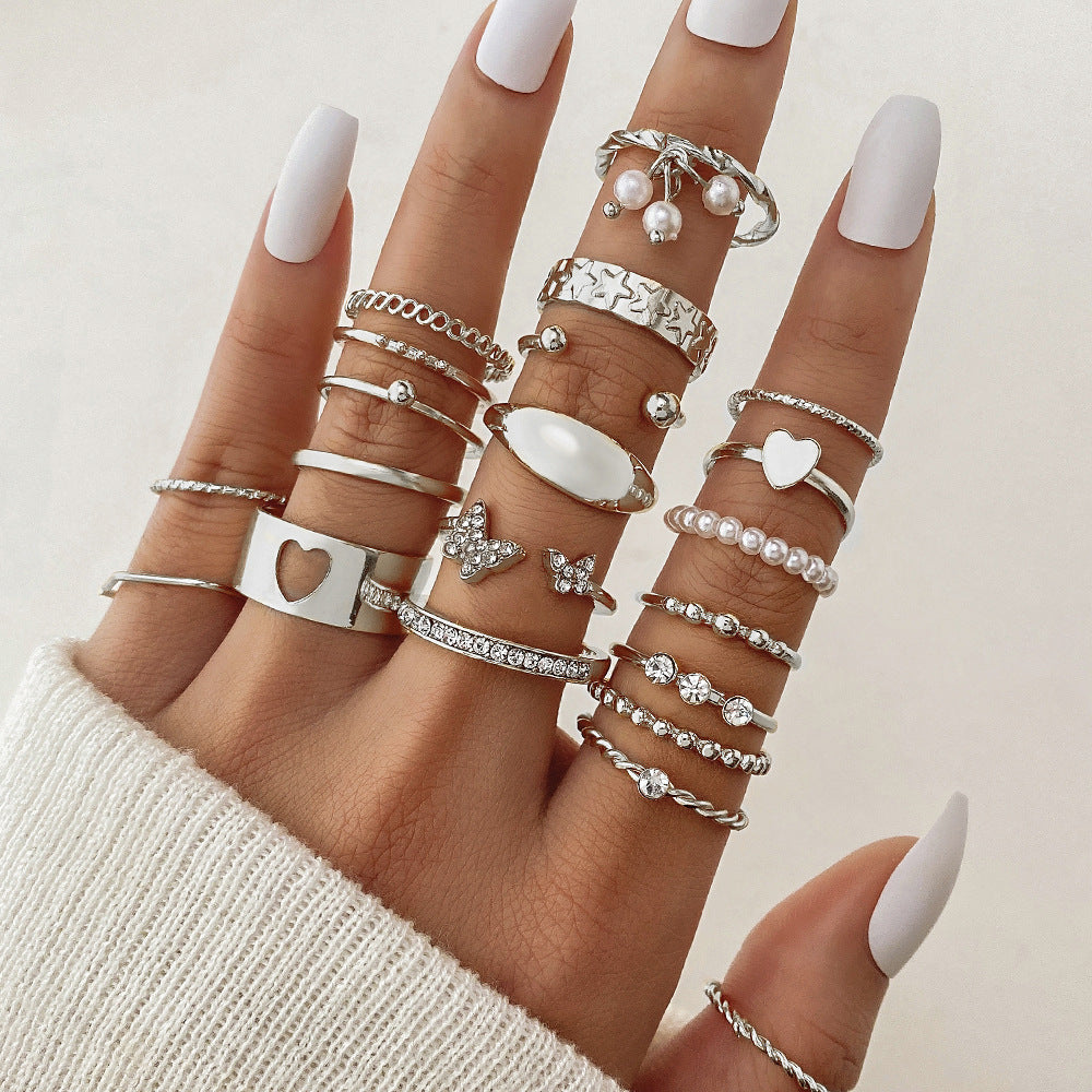 Gold 23 Piece Ring Set