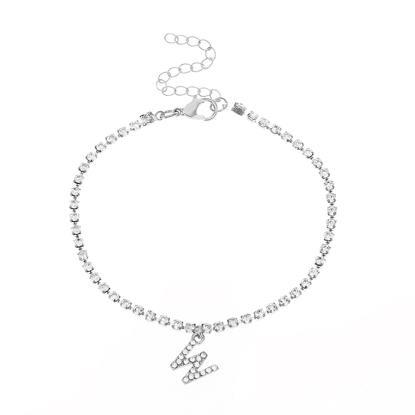 Diamond Letter Anklet