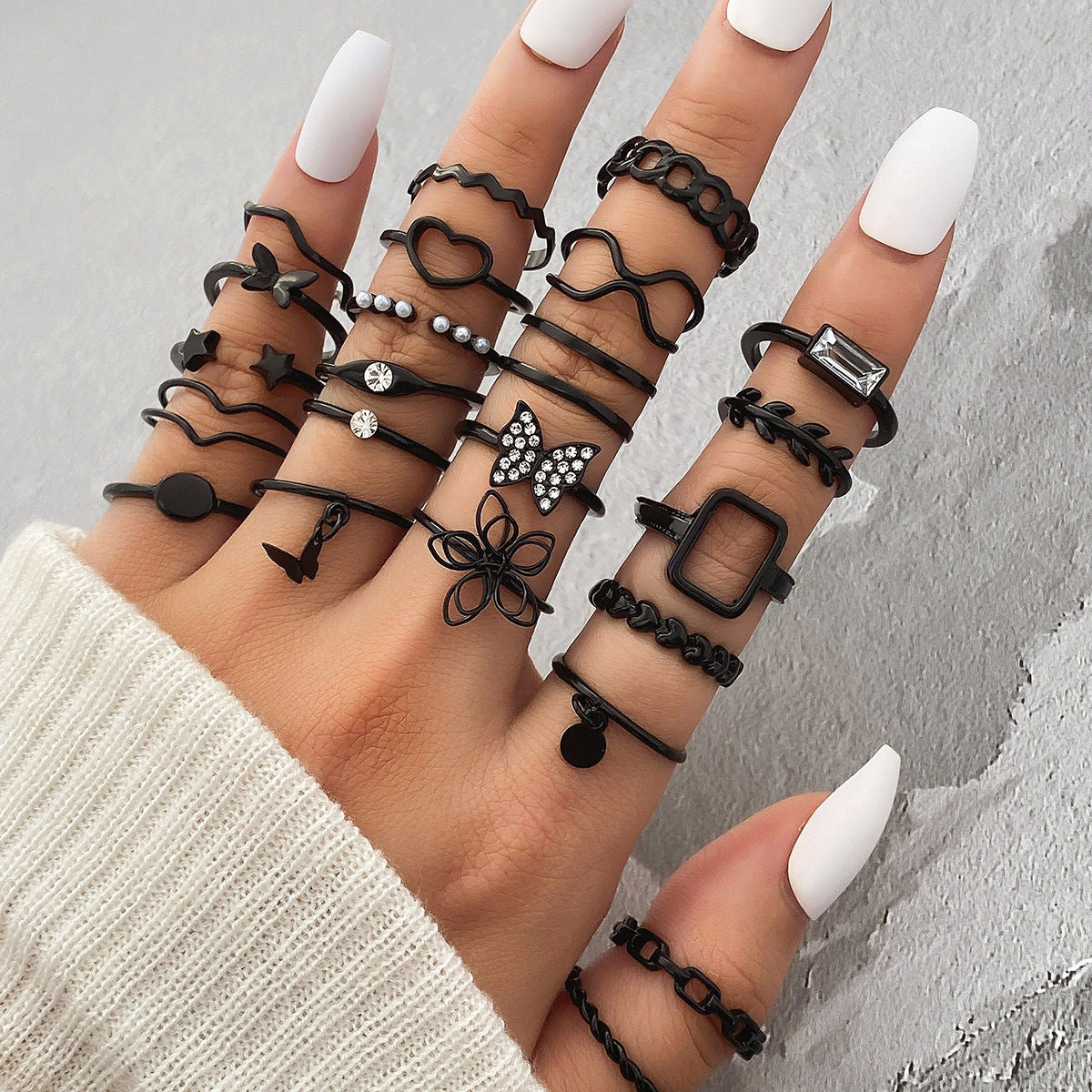 Gold 23 Piece Ring Set