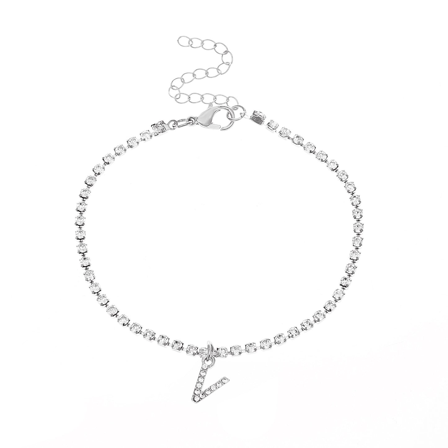 Diamond Letter Anklet