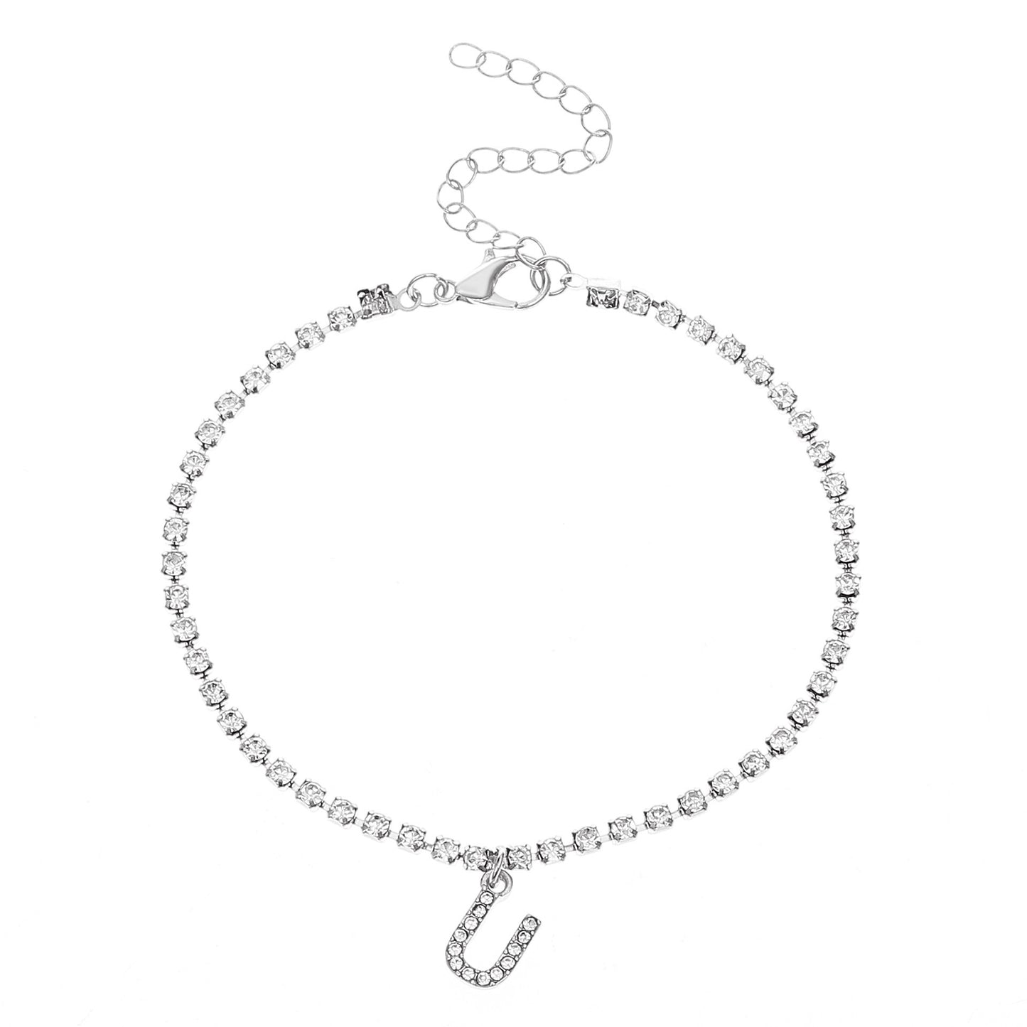 Diamond Letter Anklet