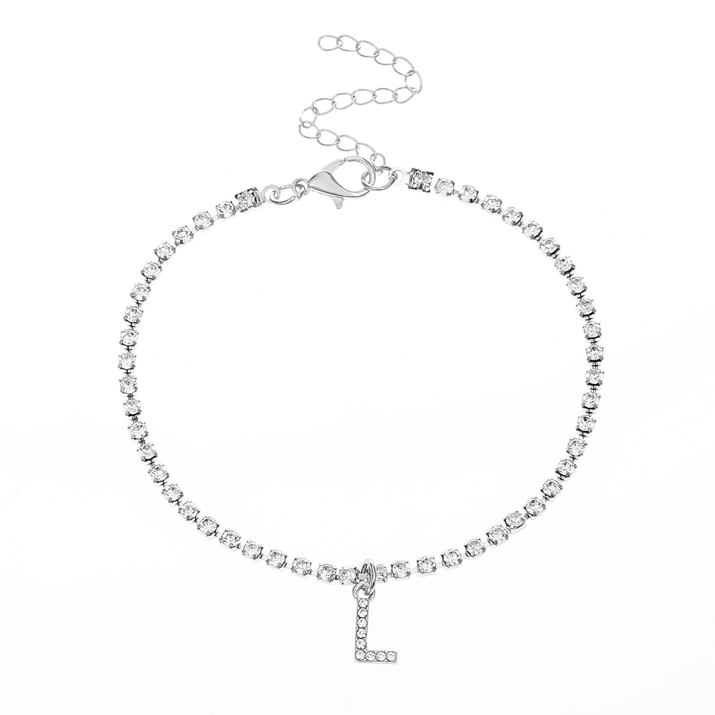 Diamond Letter Anklet