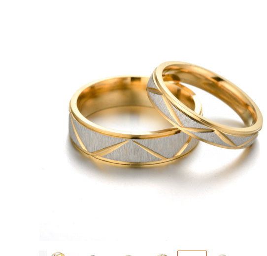 Gold and White Ring